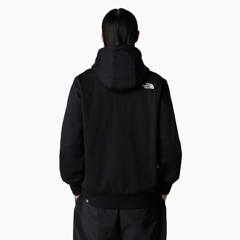 Männer The North Face Einfache Kuppel Full Zip Hoodie schwarz 3