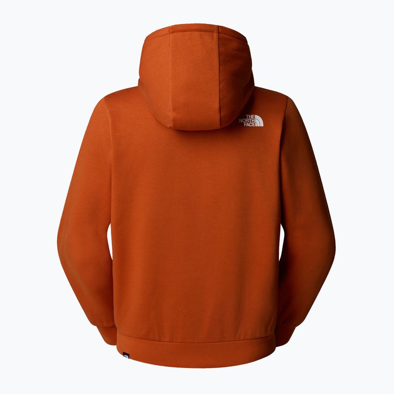 Herren Sweatshirt The North Face Easy Hoodie erdiges Kupfer 2