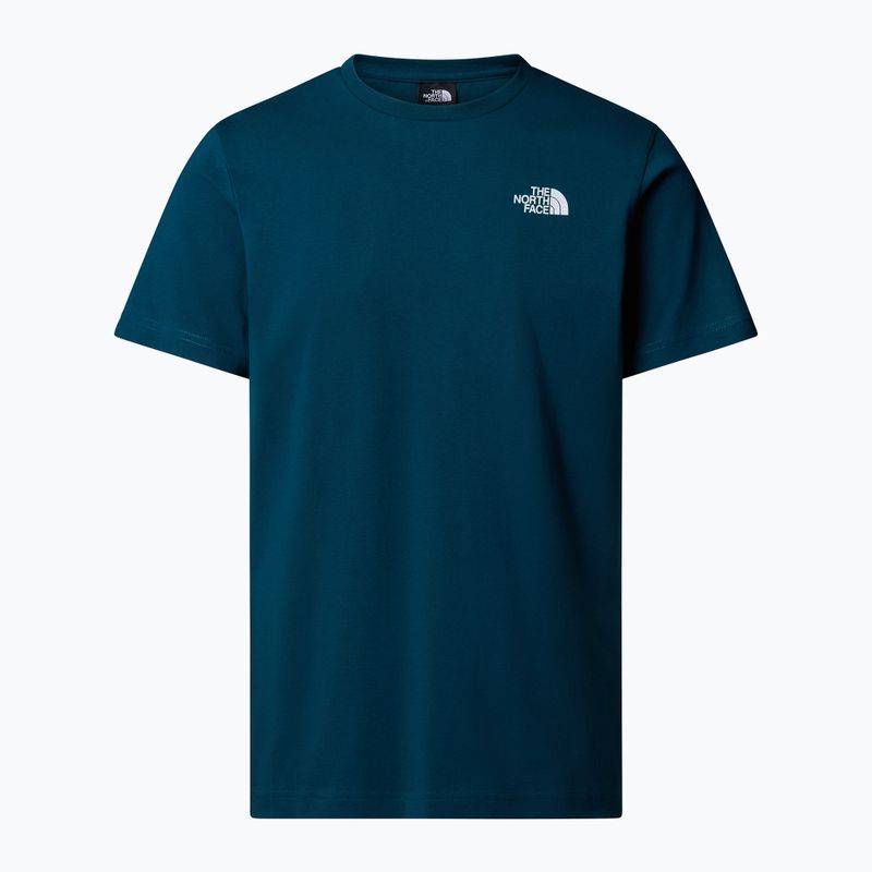 Herren The North Face Vertical Mitternacht petrol t-shirt