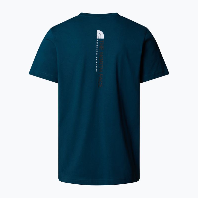 Herren The North Face Vertical Mitternacht petrol t-shirt