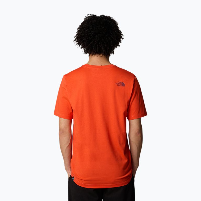 The North Face Herren T-Shirt "Easy" in Karmesinorange/Alpenpflaume 3