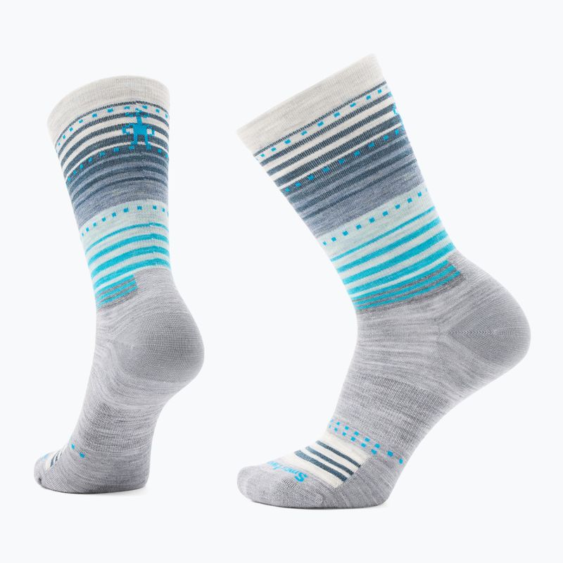 Smartwool Everyday Stitch Stripe Crew Trekkingsocken hellgrau