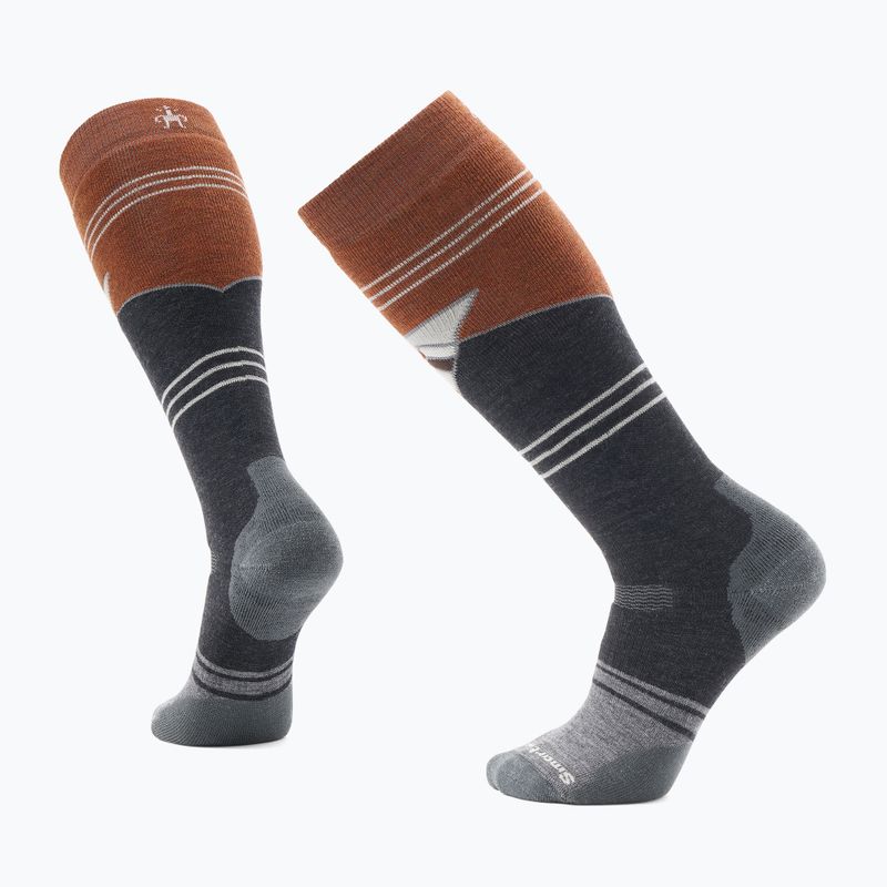Smartwool Snowboard Volle Polsterung Berg Geo-Muster OTC picante Snowboard-Socken