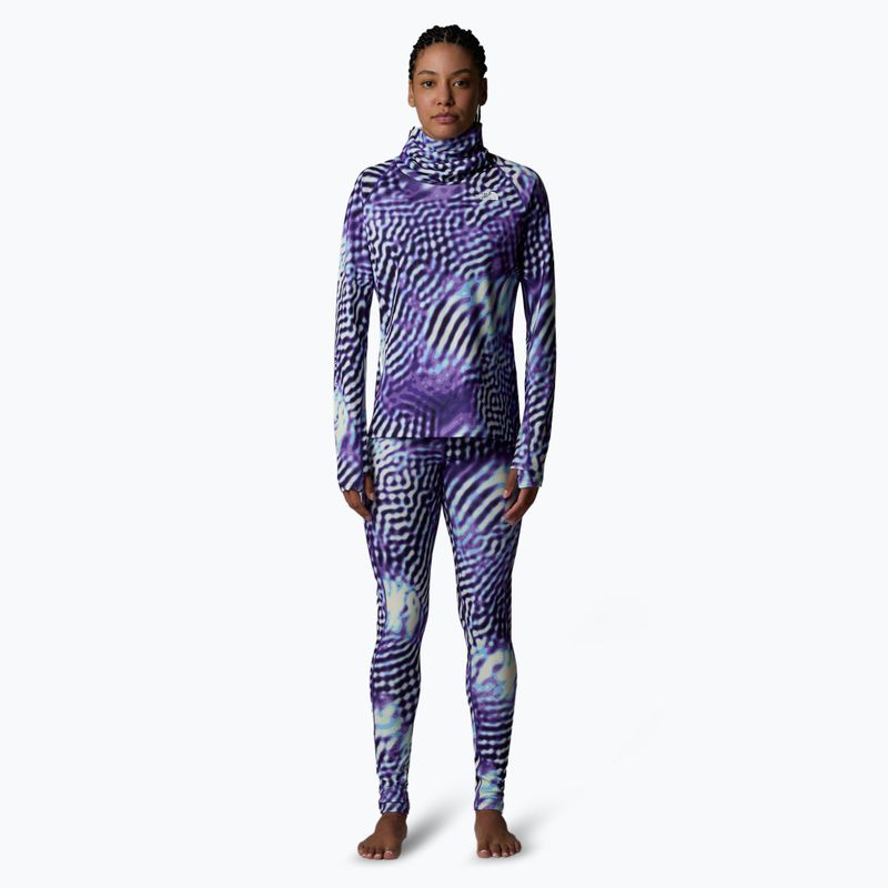 Damen Thermo-Langarmshirt The North Face Baselayer Dragline peak lila the lift print 2