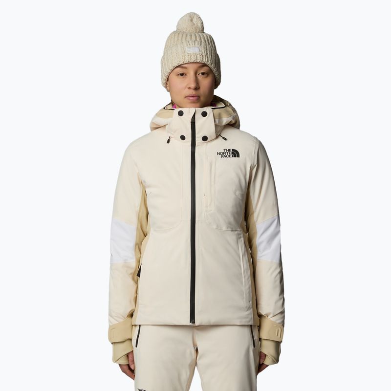 Damen-Skijacke The North Face Lenado weiß dune/gravel/khaki