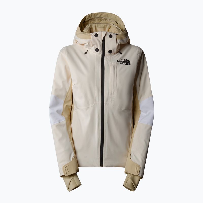 Damen-Skijacke The North Face Lenado weiß dune/gravel/khaki 5