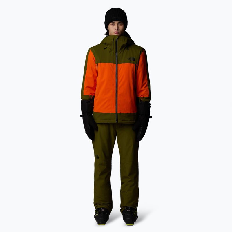 Herren Skijacke The North Face Mount Bre orange/waldoliv 2