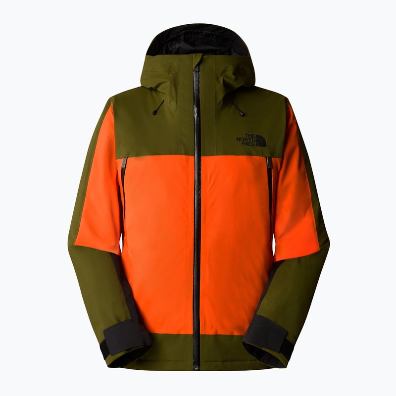 Herren Skijacke The North Face Mount Bre orange/waldoliv 5