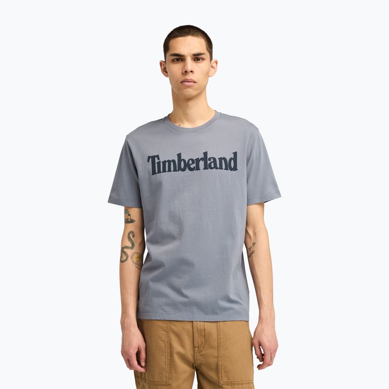 Herren Timberland Tfo Wordmark Logo T-Shirt folkstone grau