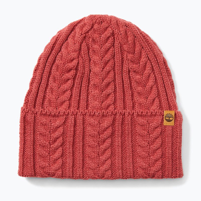 Damen Wintermütze Timberland Cable Beanie granatrosa