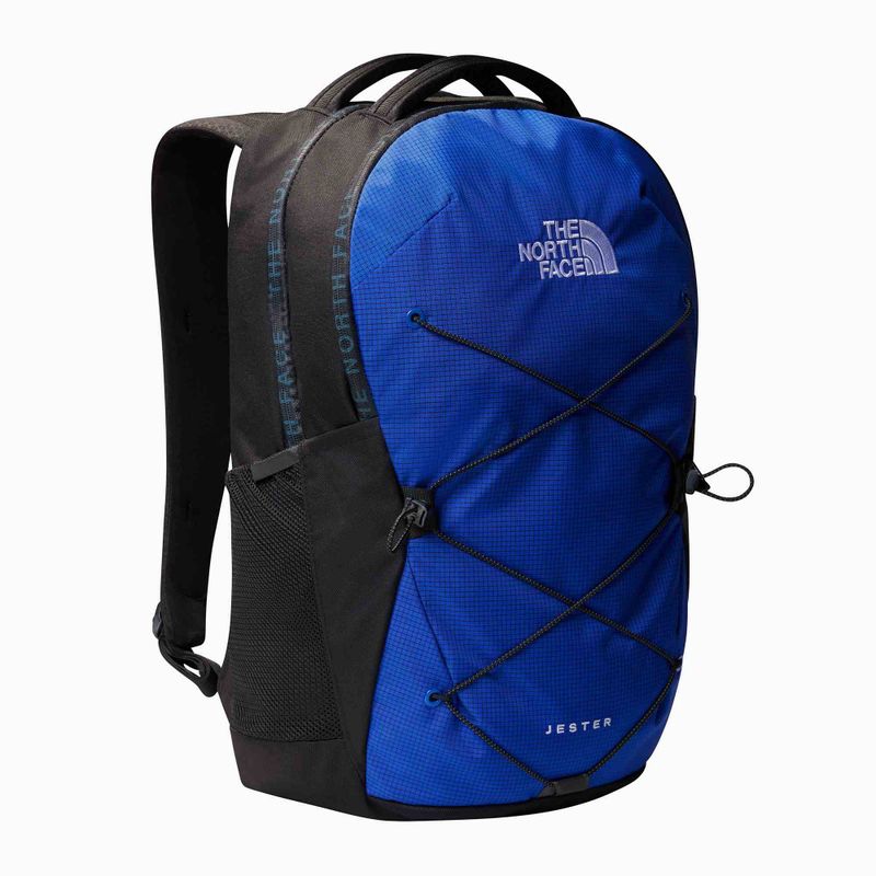 The North Face Jester 28 l blau/schwarz/silberner urbaner Rucksack