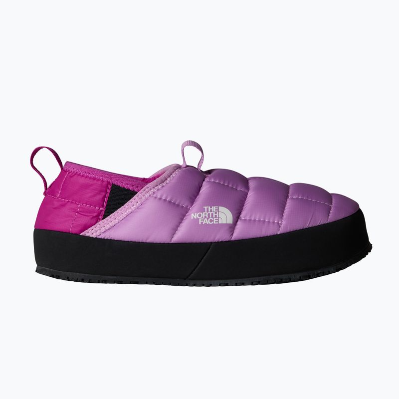 The North Face Jugend Thermoball Traktion Mule II dragonfruit / tief mulber Kinder Hausschuhe 9