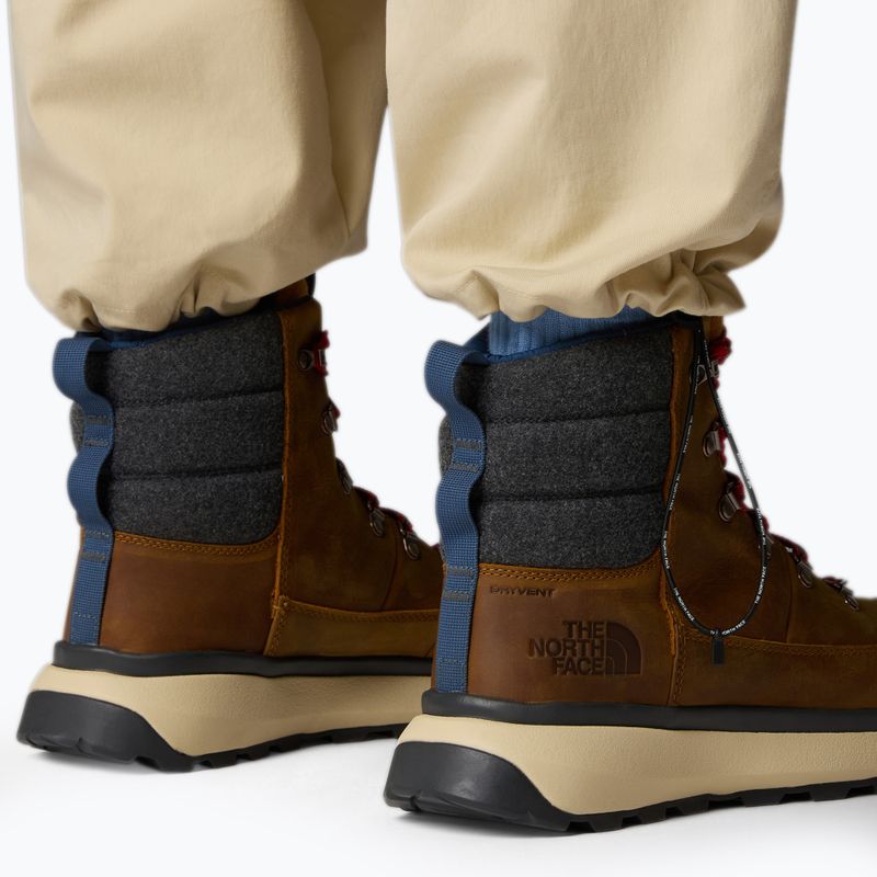 Herren Schneestiefel The North Face Bergen Leather WP timber tan/red 13