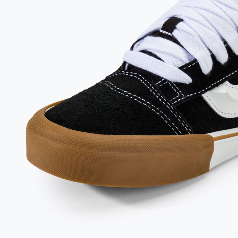 Vans Knu Skool gum Stoßstange schwarze Schuhe 7