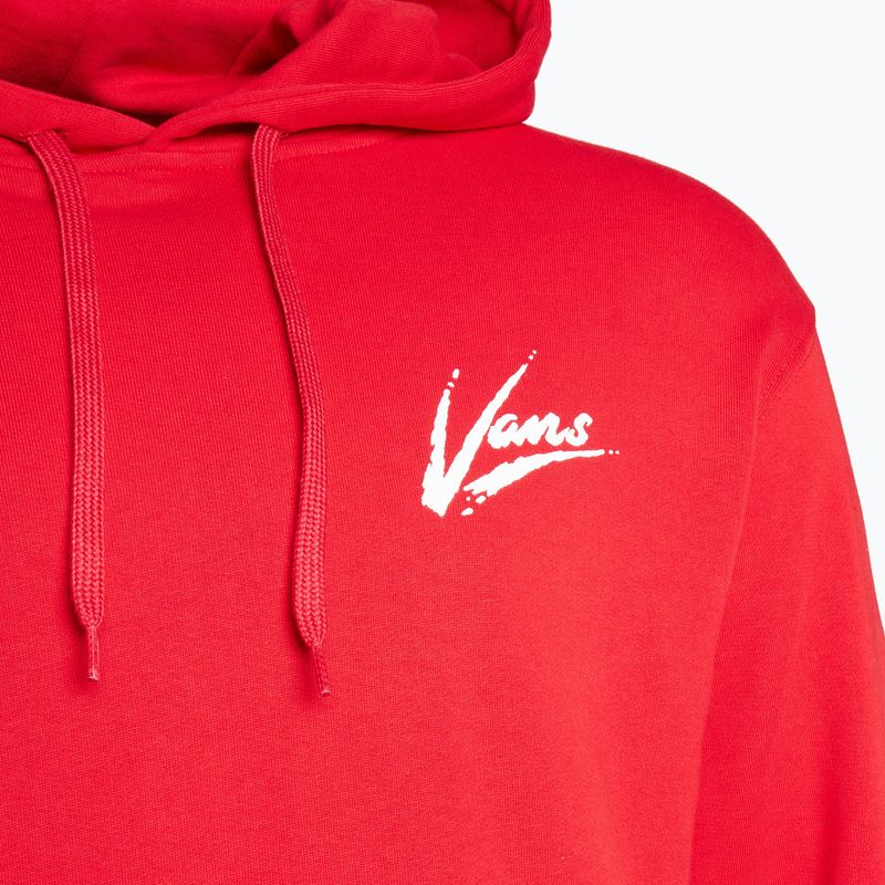 Herren Vans Dettori Loose Pullover Sweatshirt racing rot/marshmallow 3