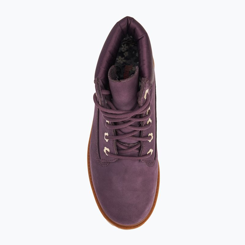 Kinderschuhe Timberland Premium 6 In Lace dark purple nubuck 5