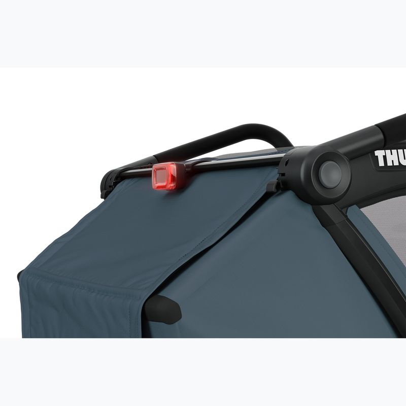 Thule Chariot Cab dunkel schieferfarbener Doppelfahrradanhänger 3