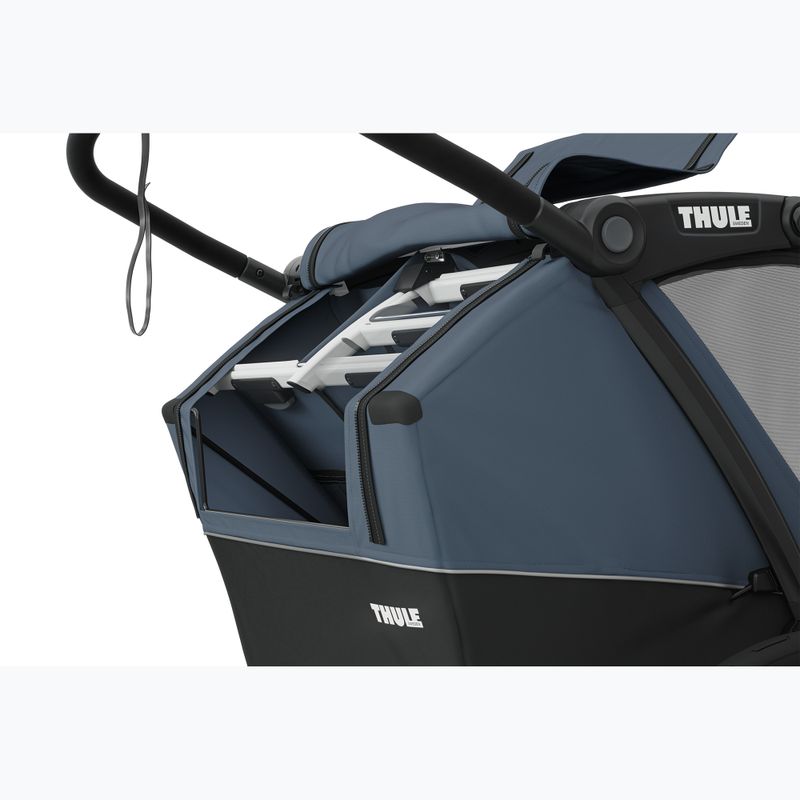 Thule Chariot Cab dunkel schieferfarbener Doppelfahrradanhänger 4