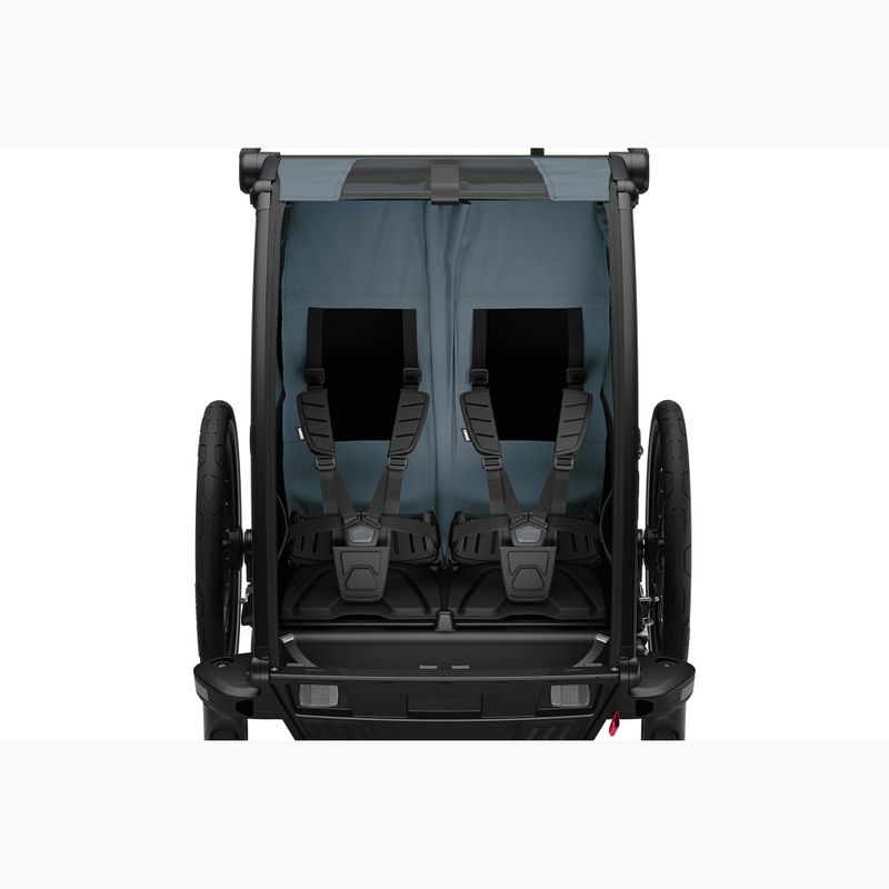 Thule Chariot Cab dunkel schieferfarbener Doppelfahrradanhänger 5