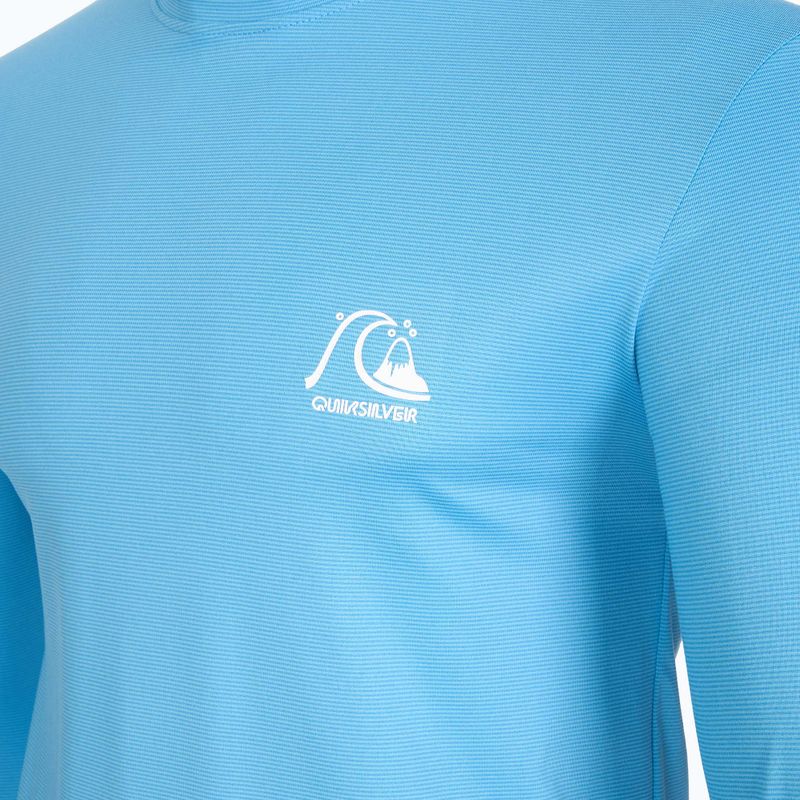 Herren Quiksilver Heritage Heather azurblau schwimmen Longsleeve 4