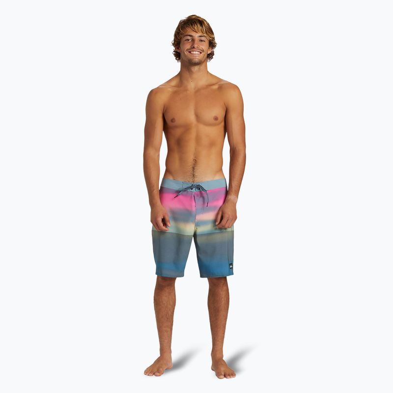 Quiksilver Herren Highline Straight Leg 19" Prisma Rosa Schwimmen Shorts 2
