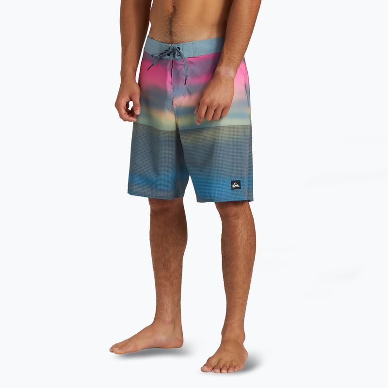 Quiksilver Herren Highline Straight Leg 19" Prisma Rosa Schwimmen Shorts 4