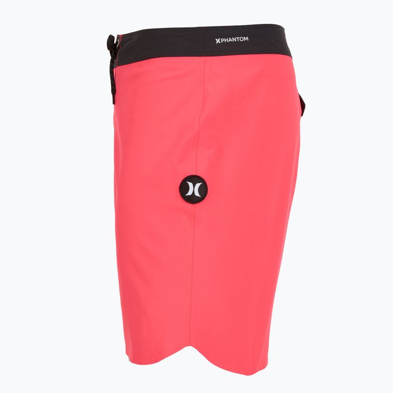 Männer Hurley Phantom Block Party 18" schwimmen Shorts neon pink 3