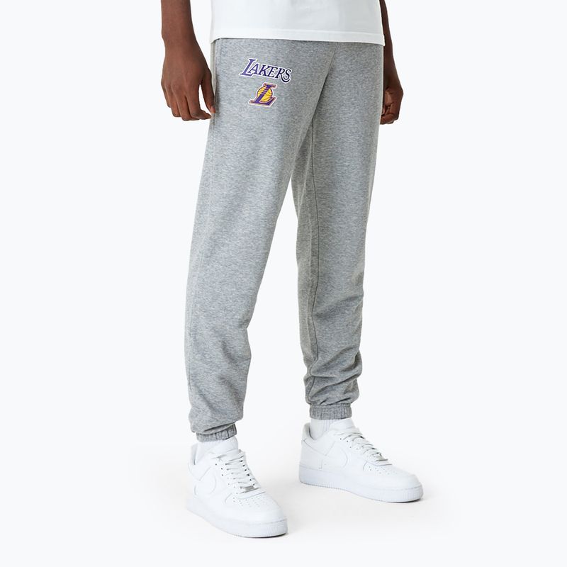 Männer neue Era NBA Essentials Jogger Los Angeles Lakers grau med Hose