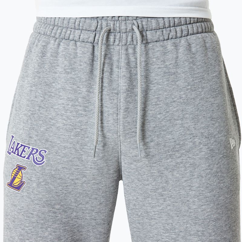 Männer neue Era NBA Essentials Jogger Los Angeles Lakers grau med Hose 4