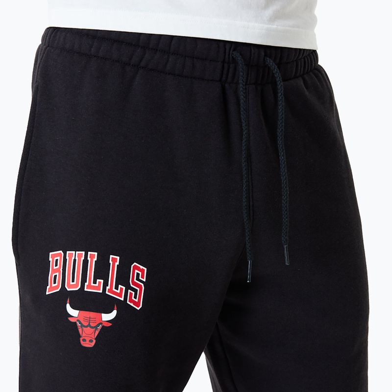 Herren New Era NBA Essentials Jogger Chicago Bulls Hose schwarz 3