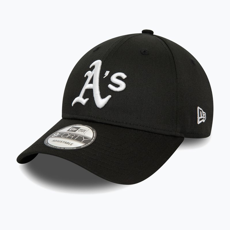 Cap Mütze Herren New Era Patch 9Forty Oakland Athletics black 2