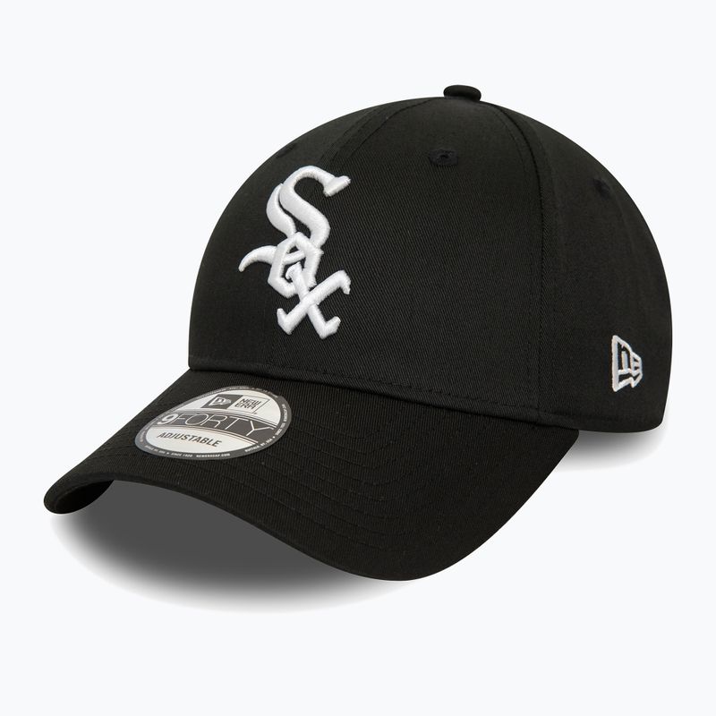 Cap Mütze Herren New Era Patch 9Forty Chicago White Sox black 2