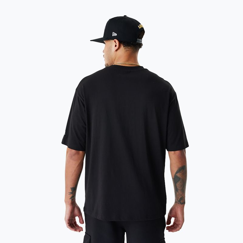 Herren New Era Team Script OS Tee Los Angeles Lakers schwarz 2