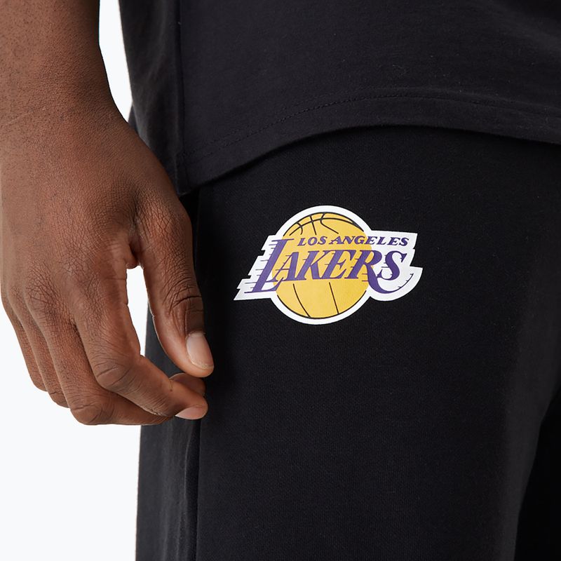 Herren New Era NBA Team Script Jogger Los Angeles Lakers schwarz 7