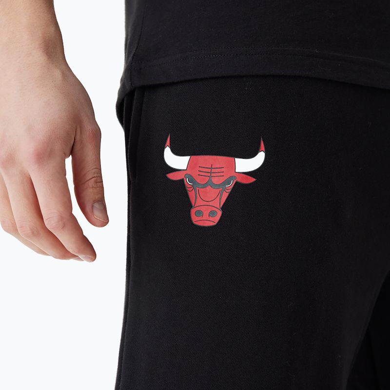 Herren New Era NBA Team Script Jogger Chicago Bulls schwarz 7