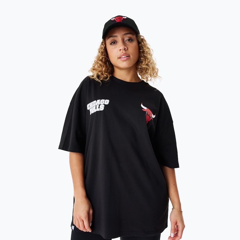 Männer neue Era NBA große Grafik BP OS Tee Chicago Bulls schwarz 2
