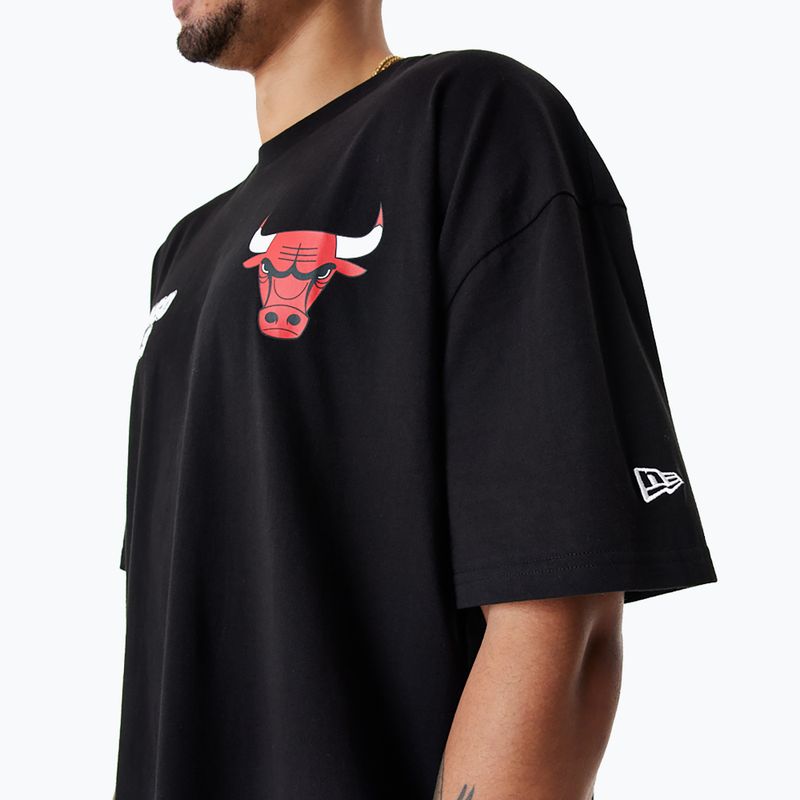 Männer neue Era NBA große Grafik BP OS Tee Chicago Bulls schwarz 4