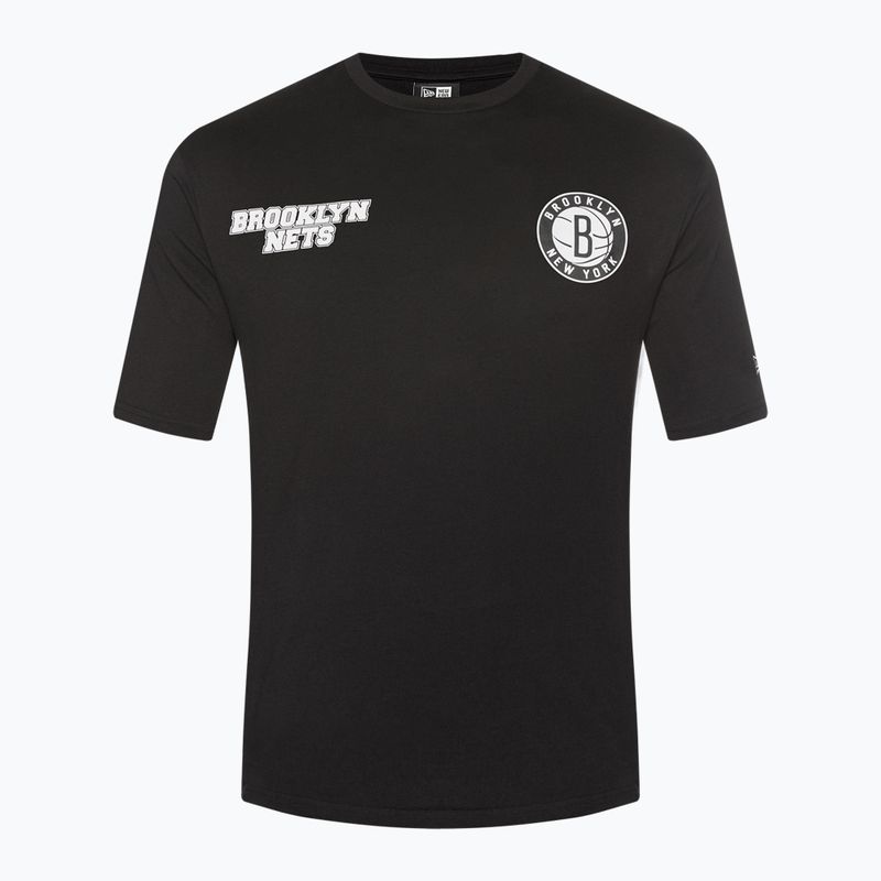 Männer neue Era NBA große Grafik BP OS Tee Brooklyn Nets schwarz 7