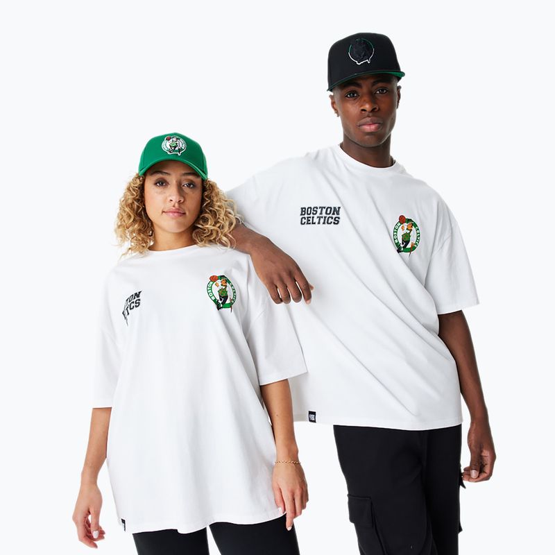 Männer neue Era NBA große Grafik BP OS Tee Boston Celtics weiß 7