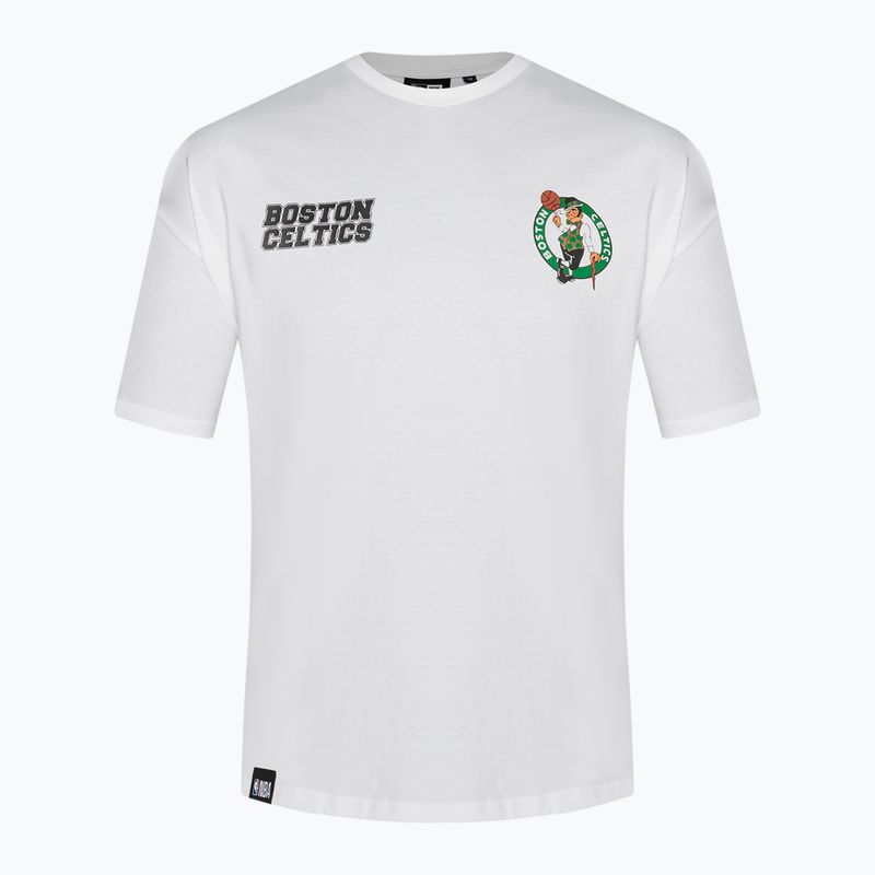 Männer neue Era NBA große Grafik BP OS Tee Boston Celtics weiß 8