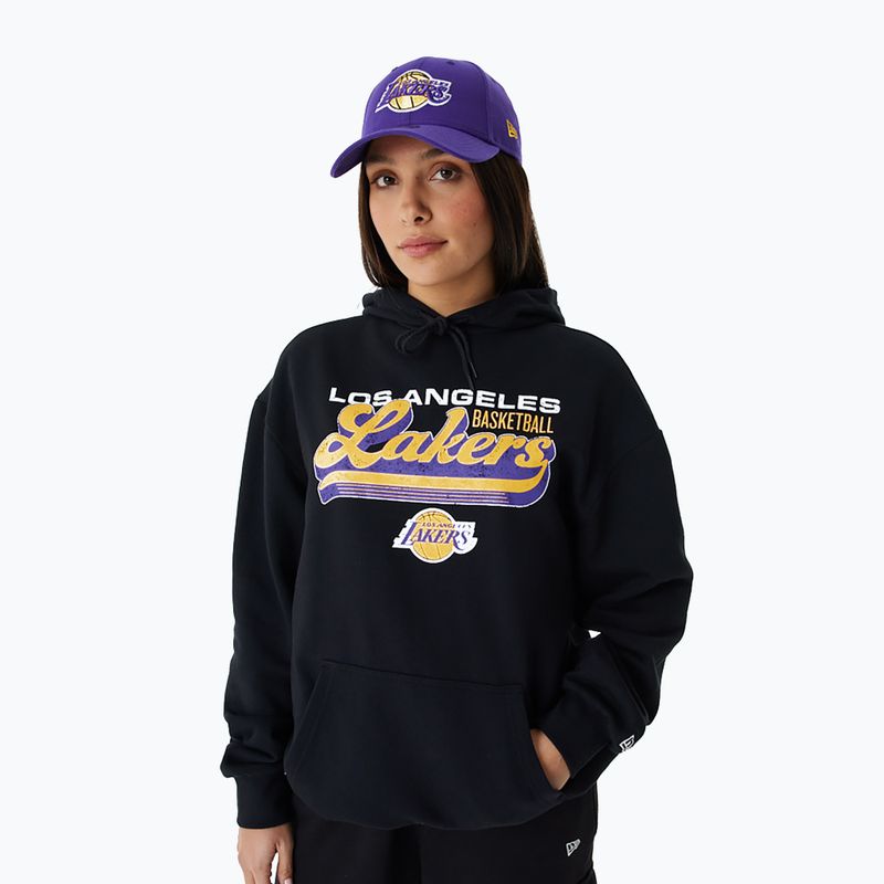 Herren New Era NBA Grafik OS Hoody Los Angeles Lakers schwarz 2