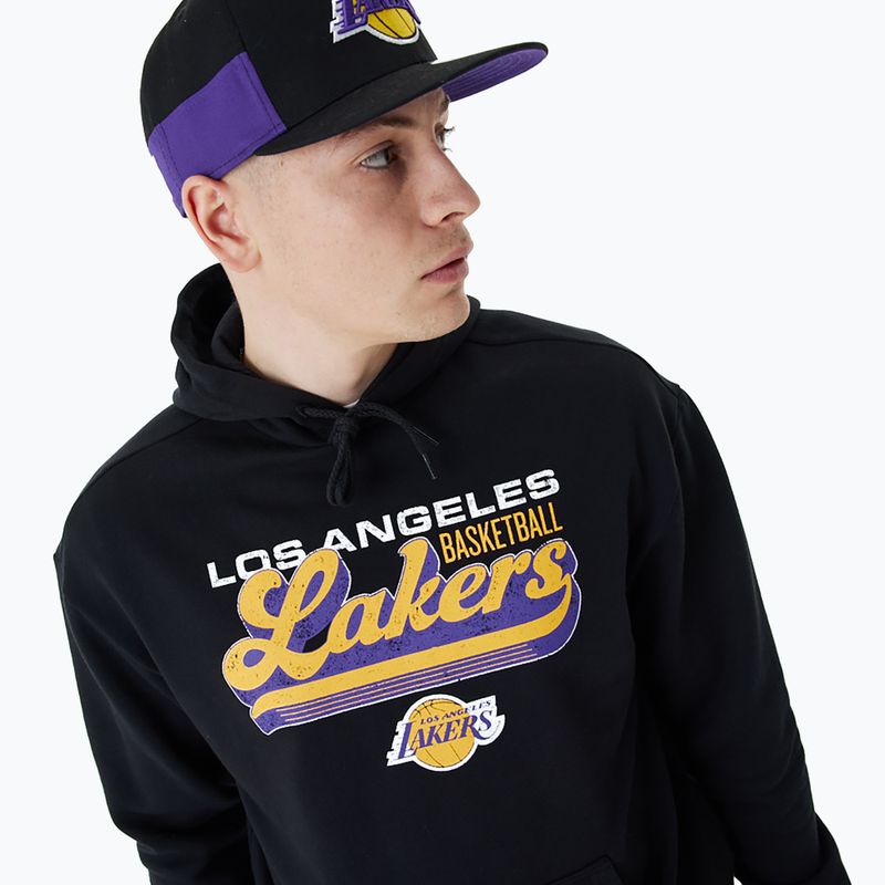 Herren New Era NBA Grafik OS Hoody Los Angeles Lakers schwarz 4