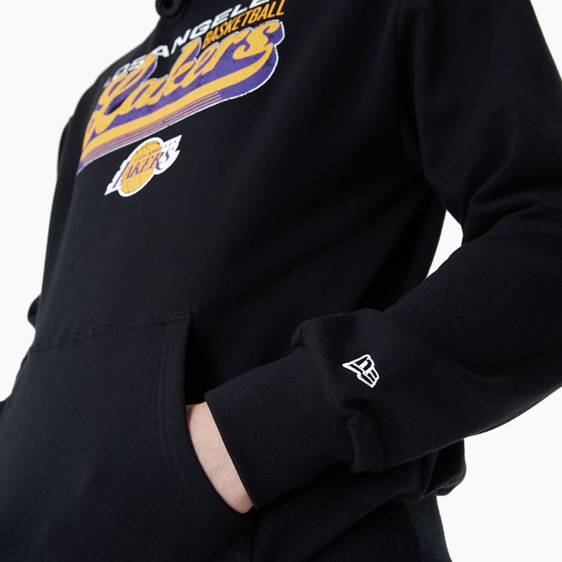 Herren New Era NBA Grafik OS Hoody Los Angeles Lakers schwarz 5