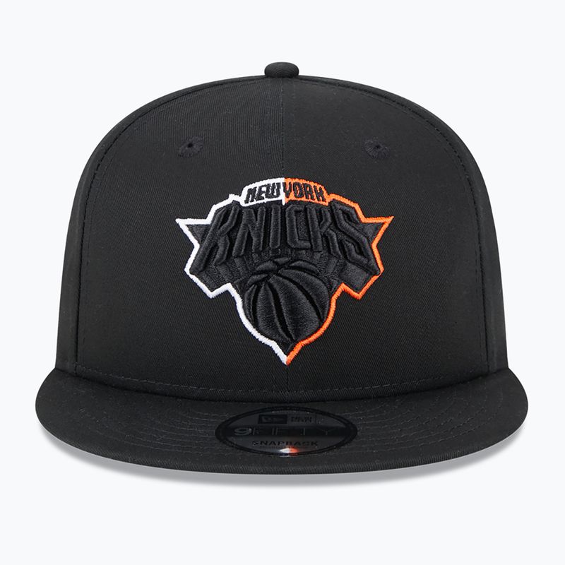 Neue Era Split Logo 9Fifty New York Knicks Kappe schwarz 3