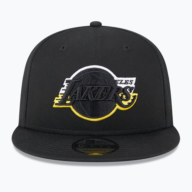 Neue Era Split Logo 9Fifty Los Angeles Lakers Kappe schwarz