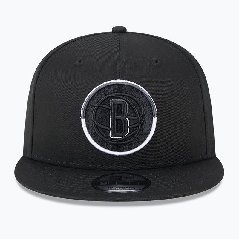 New Era Split Logo 9Fifty Brooklyn Nets Kappe schwarz 3
