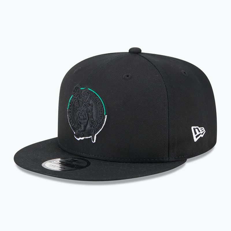 Neue Era Split Logo 9Fifty Boston Celtics Kappe schwarz 2