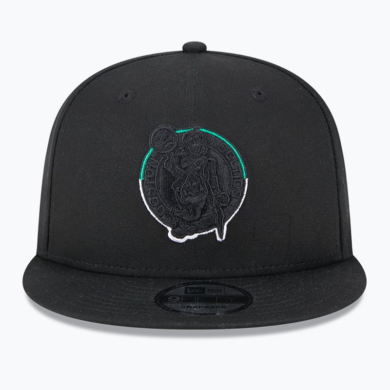 Neue Era Split Logo 9Fifty Boston Celtics Kappe schwarz