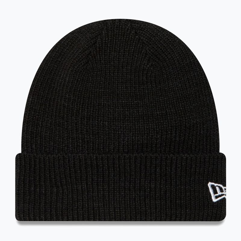 New Era Wolle Manschette stricken Beanie schwarz