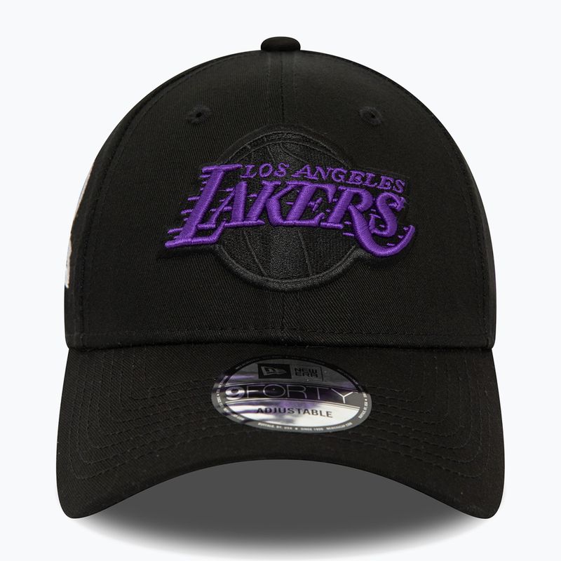 Cap Mütze Herren New Era Side Patch 9Forty Los Angeles Lakers black 3